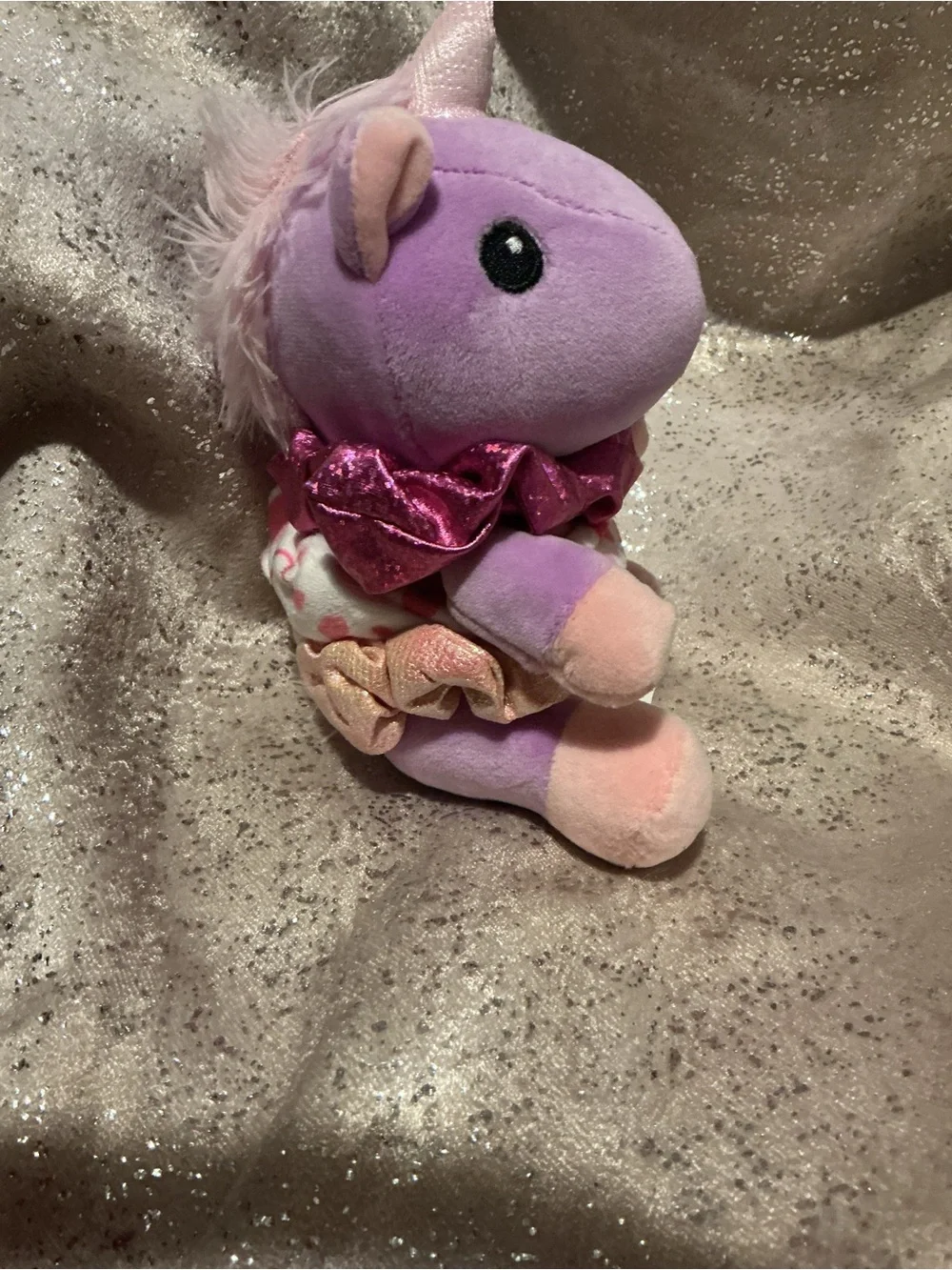 Purple Plush Unicorn Hair Accessory